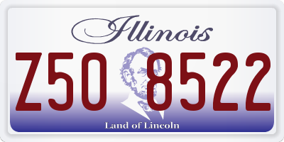IL license plate Z508522