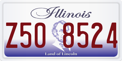 IL license plate Z508524