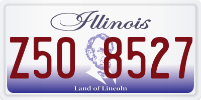 IL license plate Z508527