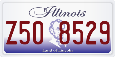 IL license plate Z508529