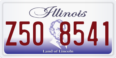 IL license plate Z508541