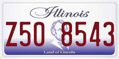 IL license plate Z508543