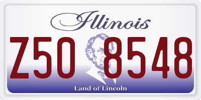 IL license plate Z508548