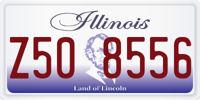 IL license plate Z508556