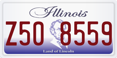 IL license plate Z508559