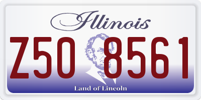 IL license plate Z508561