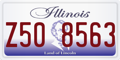 IL license plate Z508563