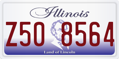 IL license plate Z508564
