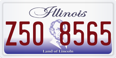 IL license plate Z508565