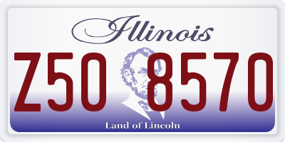 IL license plate Z508570