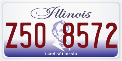 IL license plate Z508572