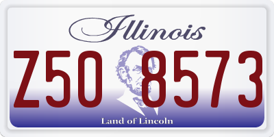 IL license plate Z508573