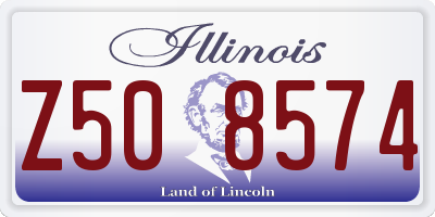 IL license plate Z508574