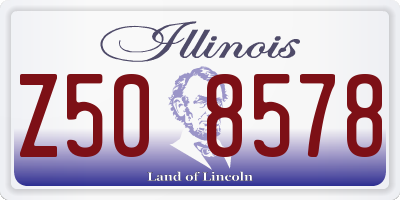 IL license plate Z508578