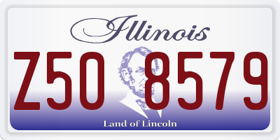 IL license plate Z508579