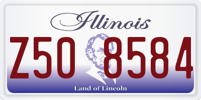 IL license plate Z508584