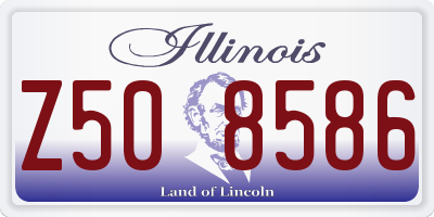 IL license plate Z508586