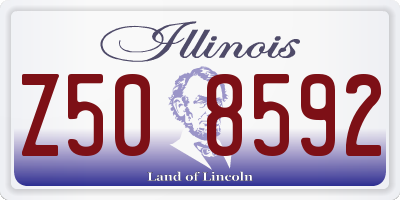 IL license plate Z508592