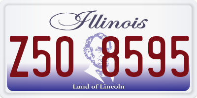 IL license plate Z508595
