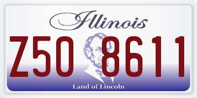 IL license plate Z508611