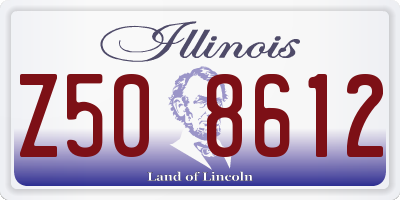 IL license plate Z508612