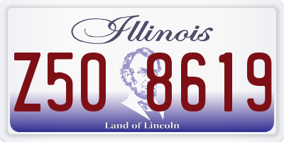 IL license plate Z508619