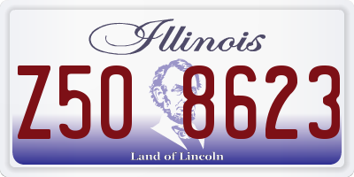 IL license plate Z508623