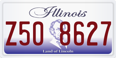 IL license plate Z508627