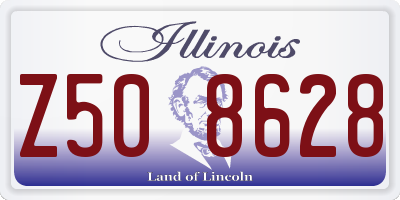 IL license plate Z508628
