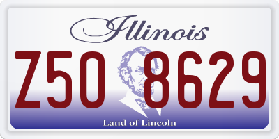 IL license plate Z508629