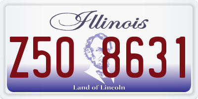 IL license plate Z508631