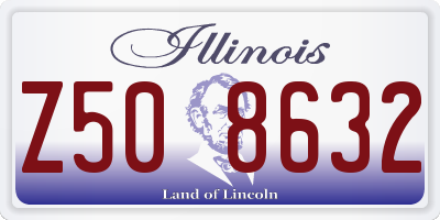 IL license plate Z508632
