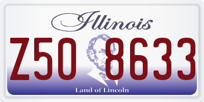 IL license plate Z508633