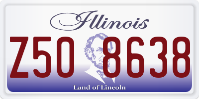 IL license plate Z508638