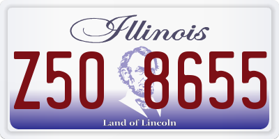 IL license plate Z508655