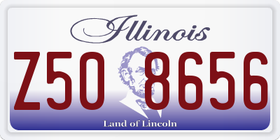 IL license plate Z508656