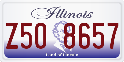 IL license plate Z508657