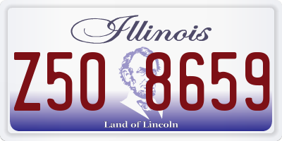 IL license plate Z508659