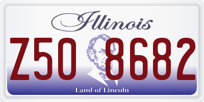 IL license plate Z508682