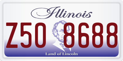 IL license plate Z508688