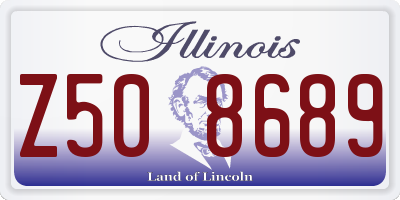 IL license plate Z508689