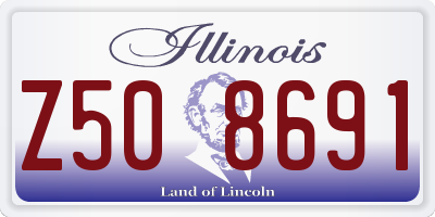 IL license plate Z508691