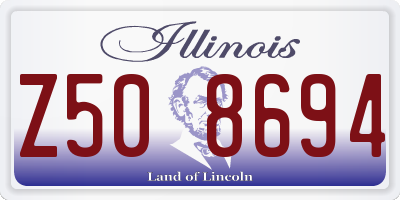 IL license plate Z508694