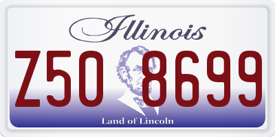 IL license plate Z508699