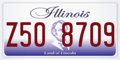 IL license plate Z508709