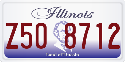 IL license plate Z508712