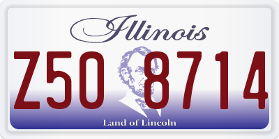 IL license plate Z508714