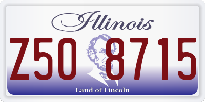 IL license plate Z508715