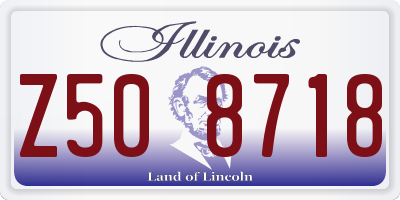 IL license plate Z508718