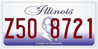 IL license plate Z508721